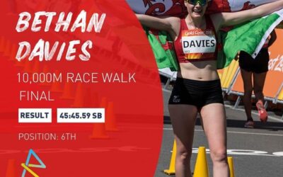 Bethan Davies at the Commonwealth Games