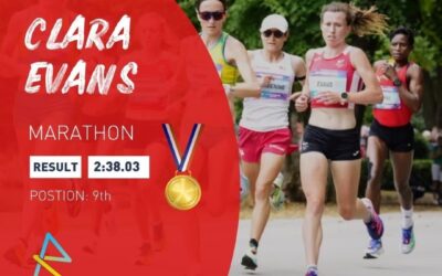 Clara Evans at the Commonwealth Games