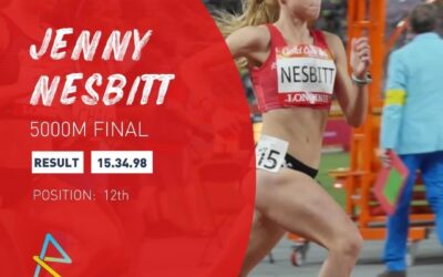Jenny Nesbitt at the Commonwealth Games
